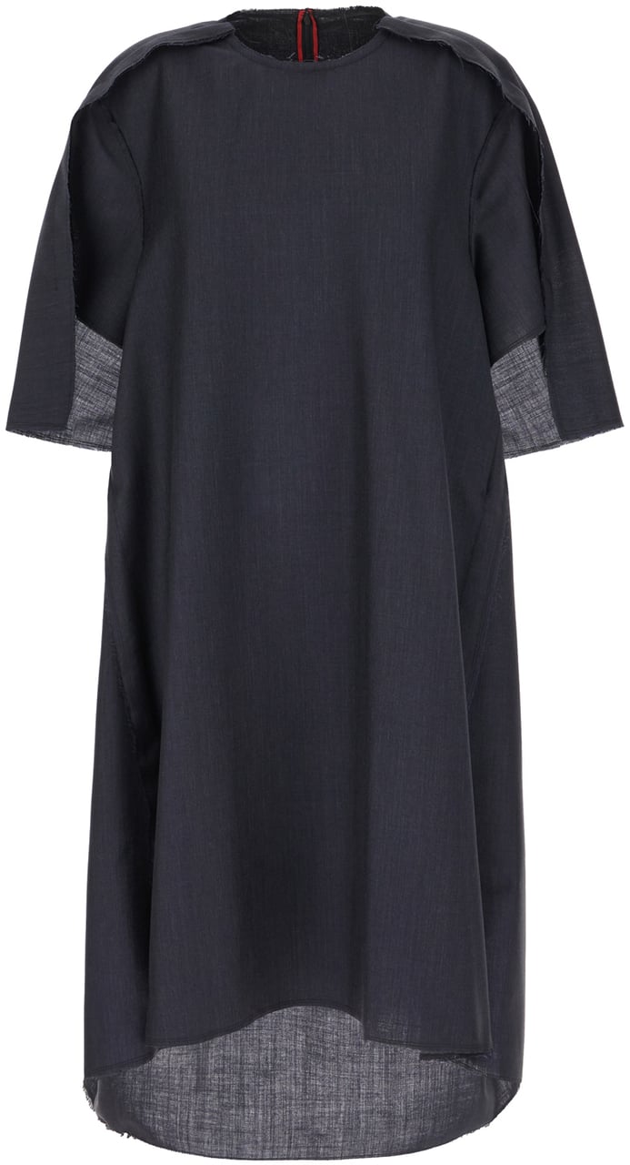 Maison Margiela Maison Margiela Slate mohair blend oversize dress Zwart