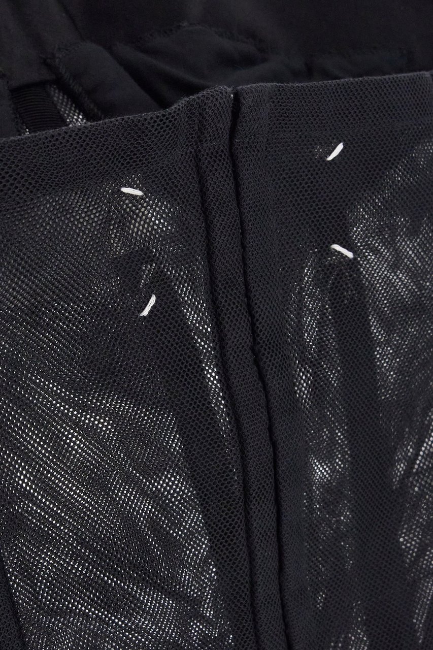 Maison Margiela Maison Margiela Black tulle top Zwart