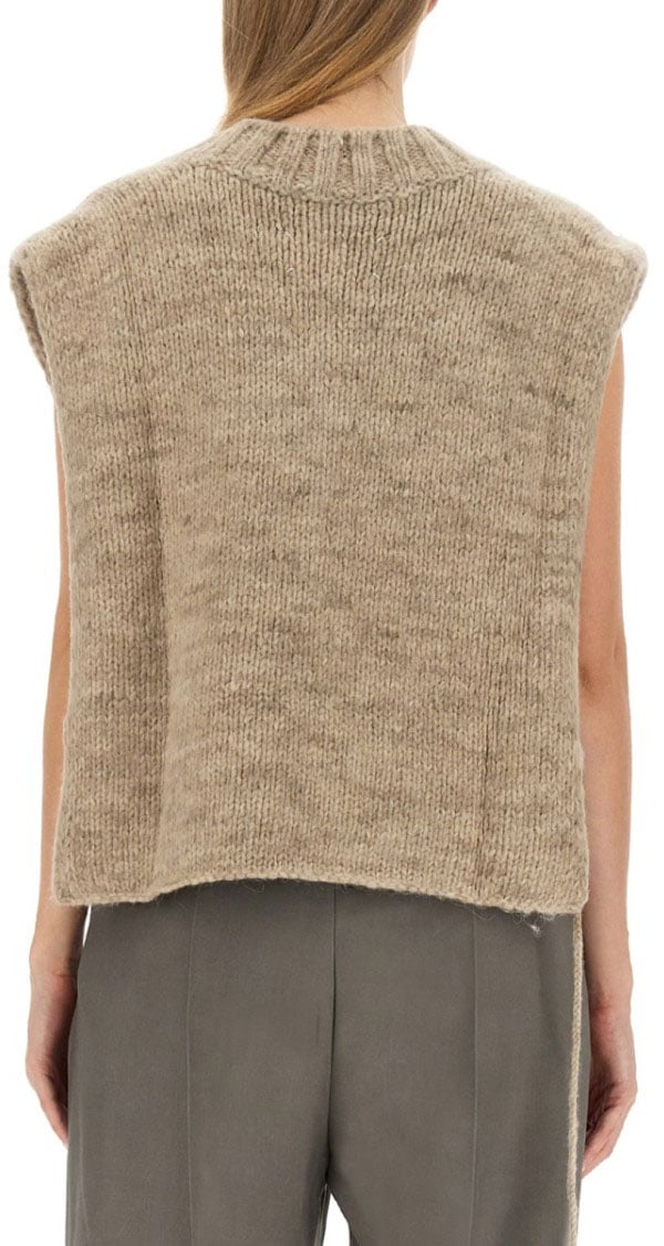 Maison Margiela Knitted Vest Neutraal
