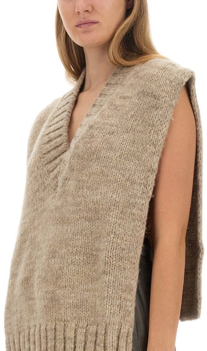 Maison Margiela Knitted Vest Neutraal