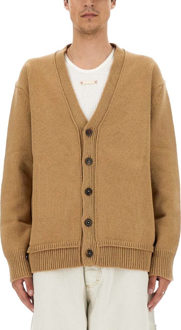 Maison Margiela V-Neck Cardigan Neutraal