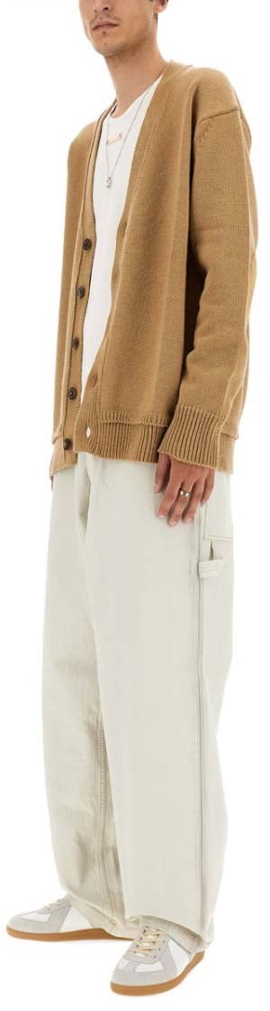 Maison Margiela V-Neck Cardigan Neutraal