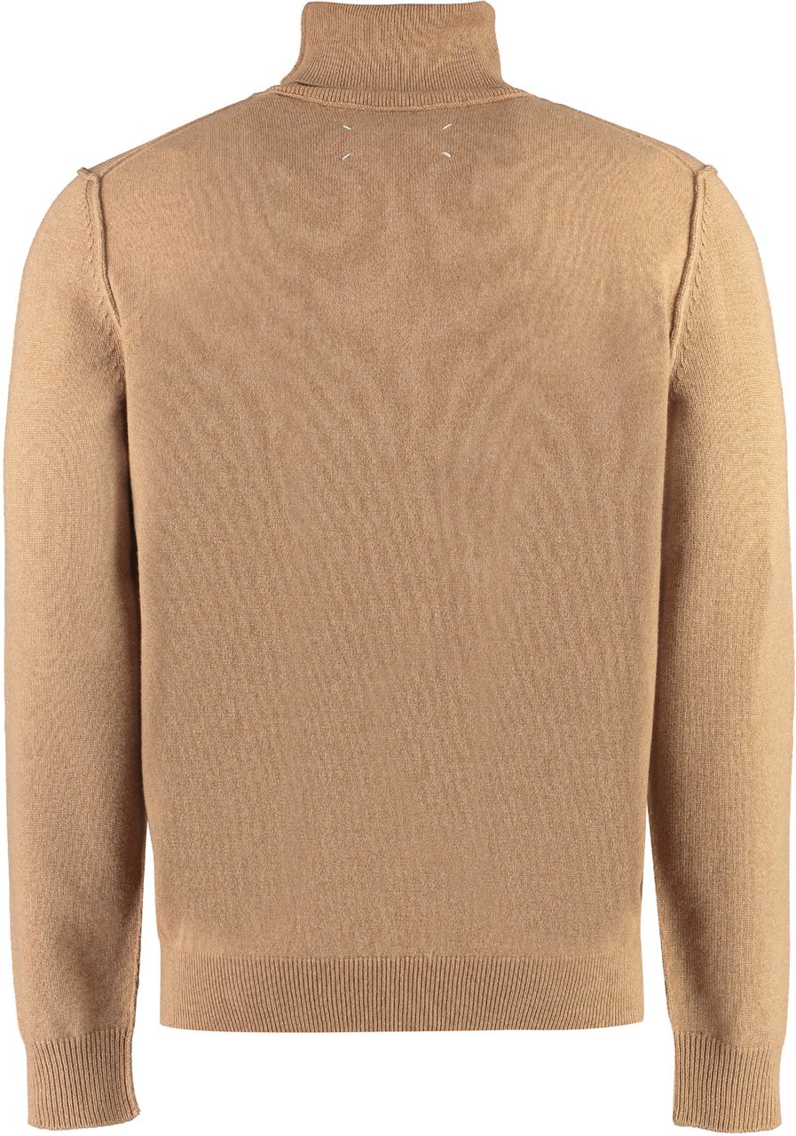 Maison Margiela Cashmere turtleneck sweater Neutraal