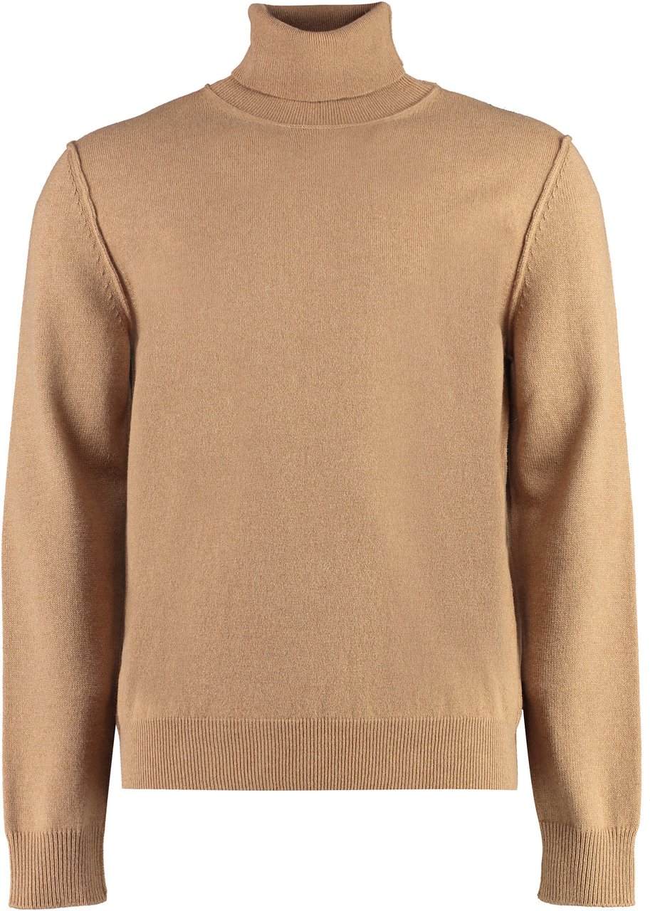 Maison Margiela Cashmere turtleneck sweater Neutraal