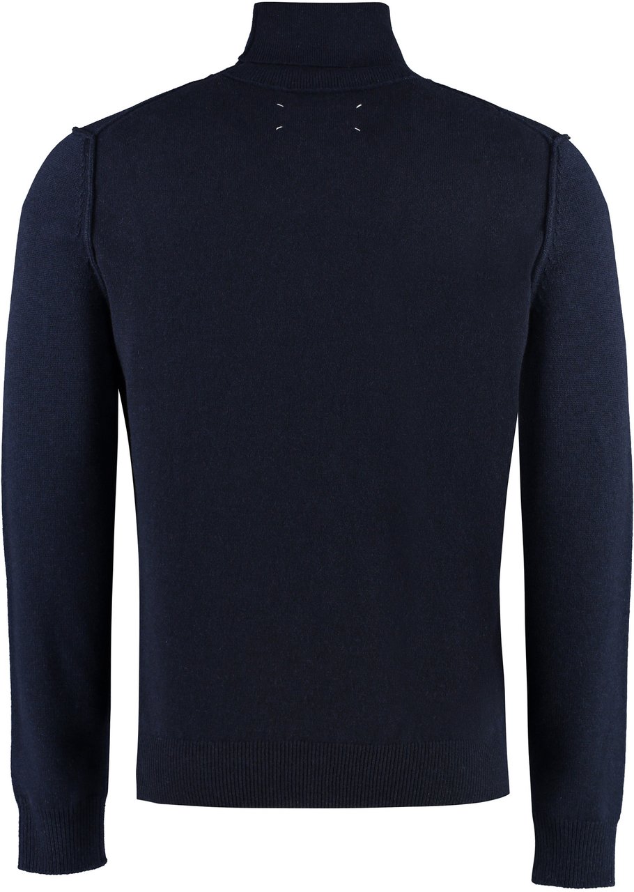 Maison Margiela Cashmere turtleneck sweater Blauw