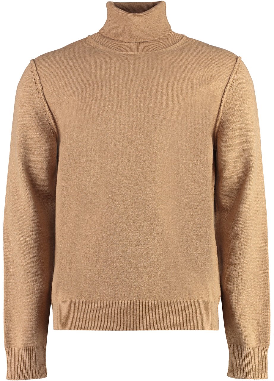 Maison Margiela Cashmere turtleneck sweater Neutraal
