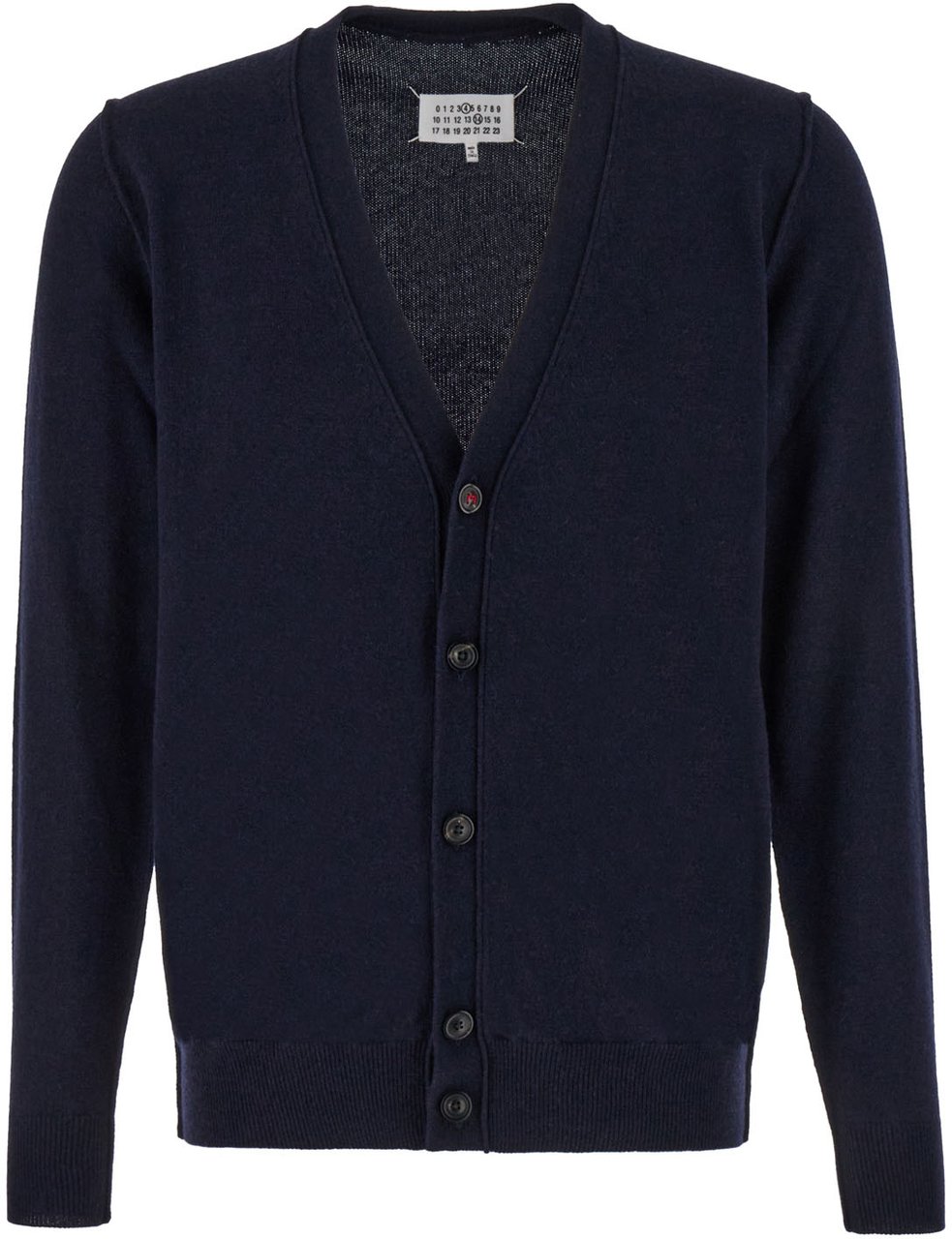 Maison Margiela Maison Margiela Midnight blue cashmere cardigan Blauw