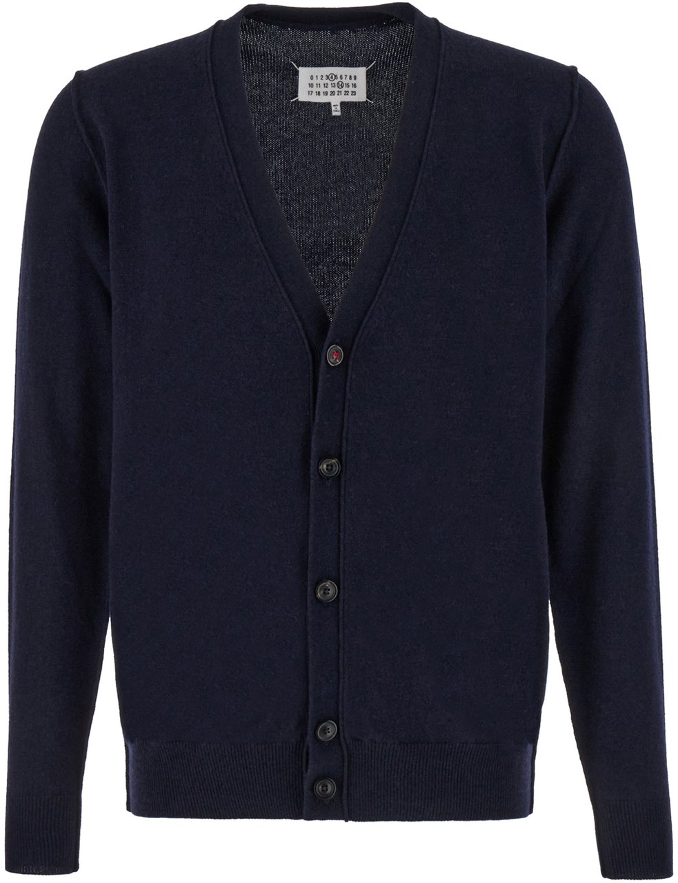 Maison Margiela Maison Margiela Midnight blue cashmere cardigan Blauw