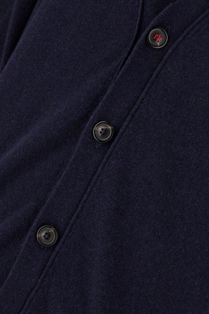 Maison Margiela Maison Margiela Midnight blue cashmere cardigan Blauw
