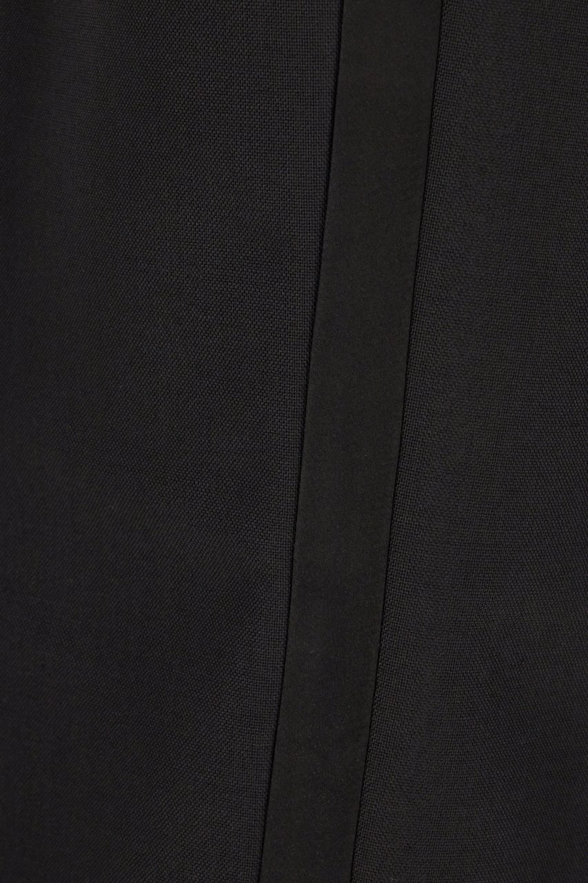 Maison Margiela Maison Margiela Black wool and mohair pants Zwart