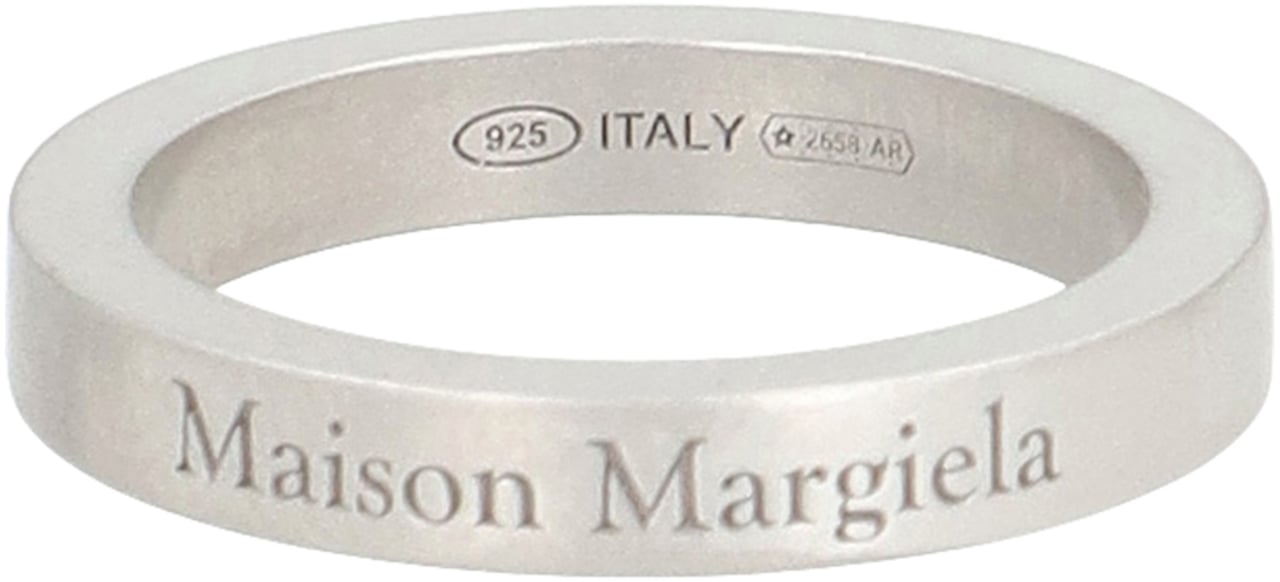 Maison Margiela Ring with logo Zilver