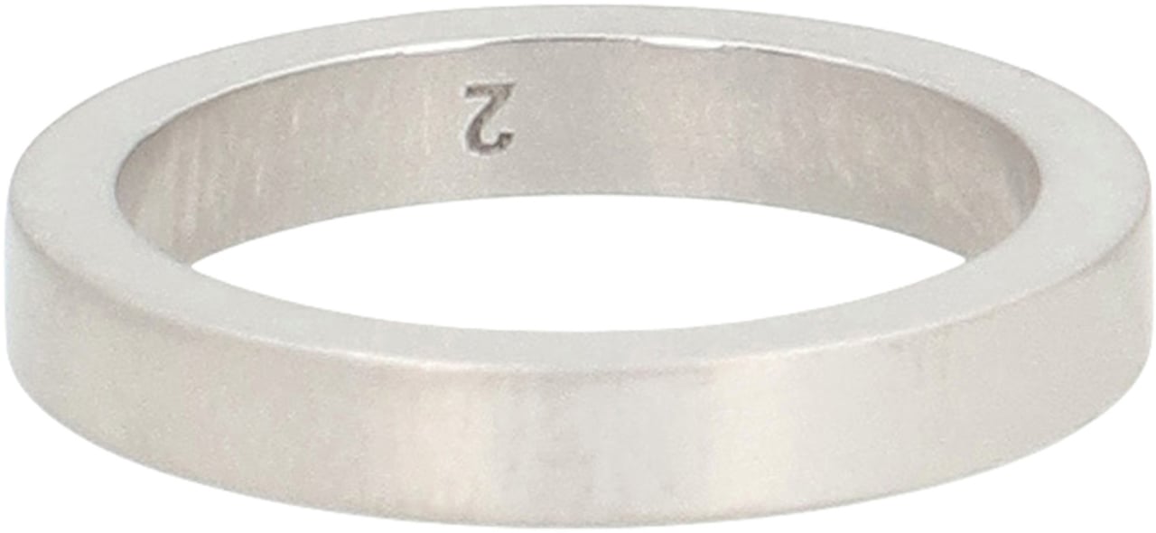 Maison Margiela Ring with logo Zilver