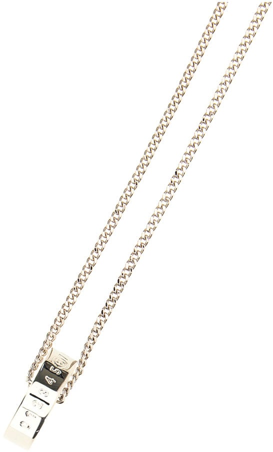 Maison Margiela Mm6 Maison Margiela Silver metal necklace Zilver