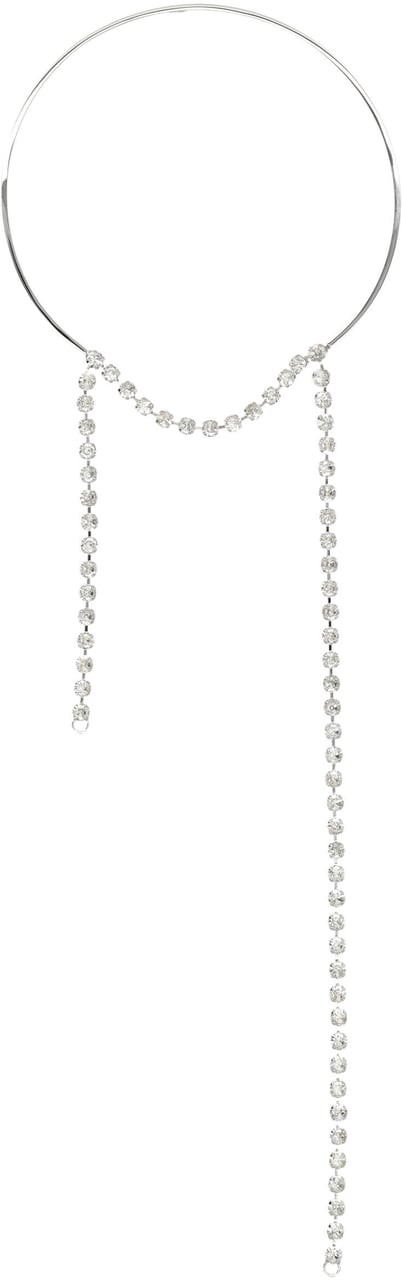 Maison Margiela Strass Necklace Argento Zilver