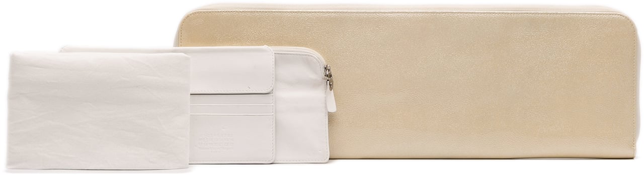 Maison Margiela XL Leather Long Slim Clutch Bruin