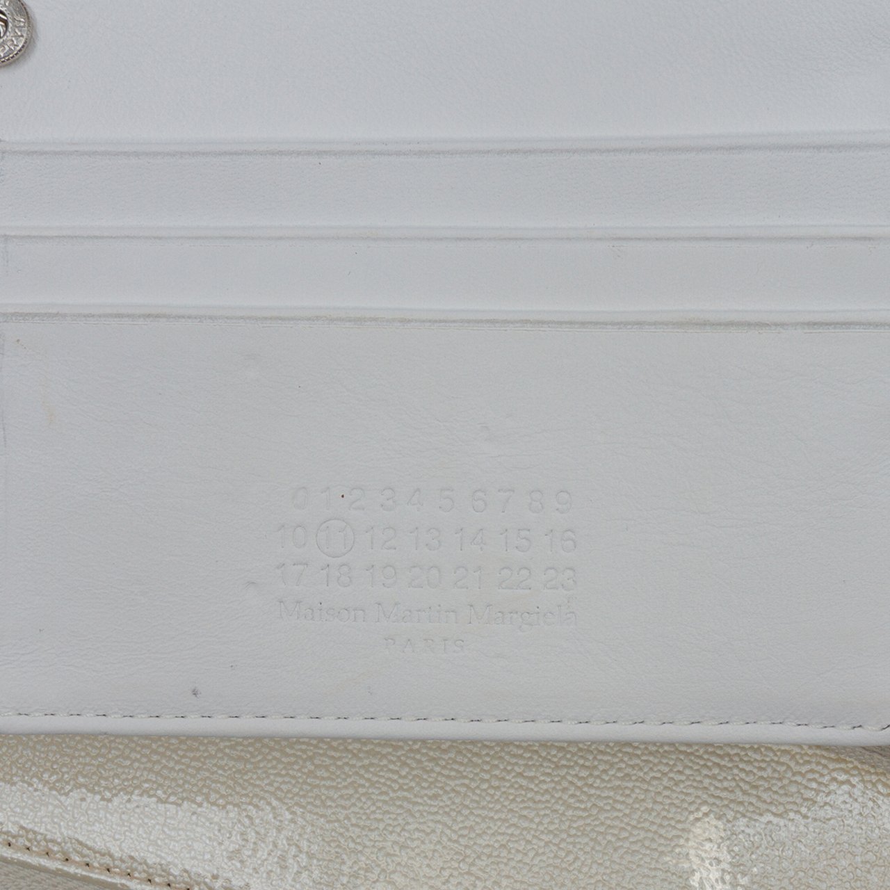 Maison Margiela XL Leather Long Slim Clutch Bruin