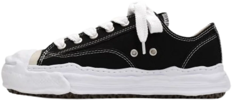 Maison Mihara Yasuhiro Maison Mihara Yasuhiro Hank OG Sole Canvas Low Black Zwart