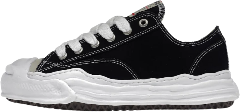 Maison Mihara Yasuhiro Maison Mihara Yasuhiro Hank OG Sole Canvas Low Black Zwart