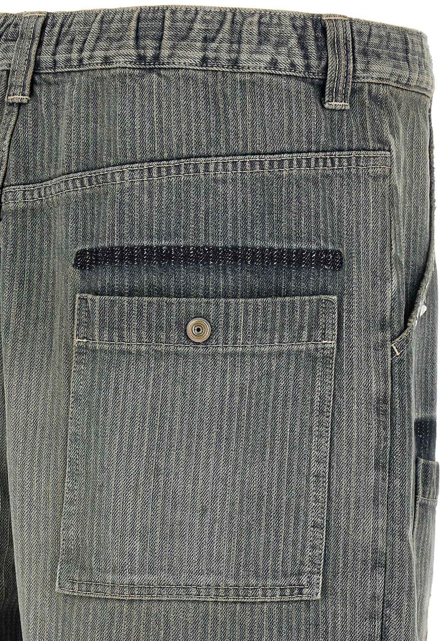 Maison Mihara Yasuhiro Blue Cotton Tapered Jeans Blauw