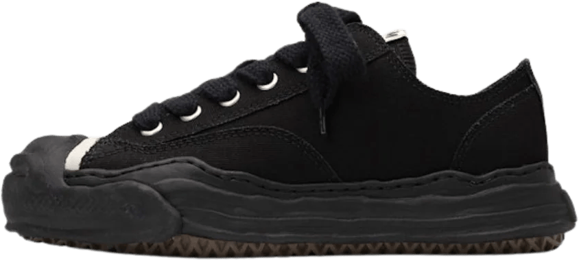 Maison Mihara Yasuhiro Hank OG Sole Canvas Low Black Zwart