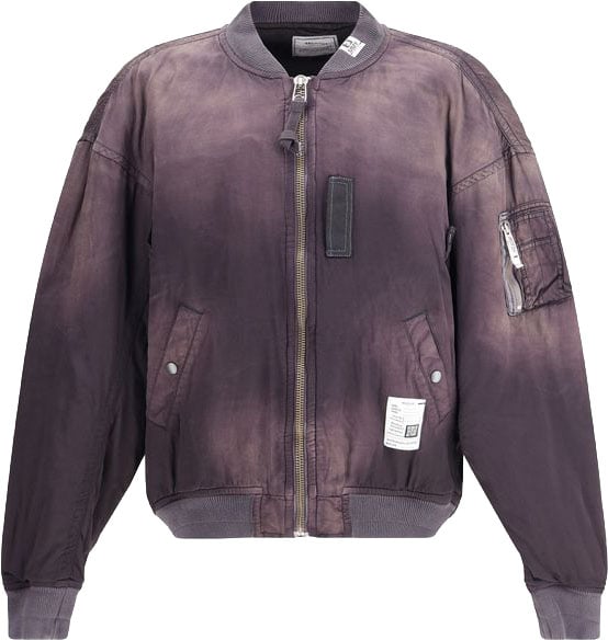 Maison Mihara Yasuhiro Black Rayon Bomber Zwart