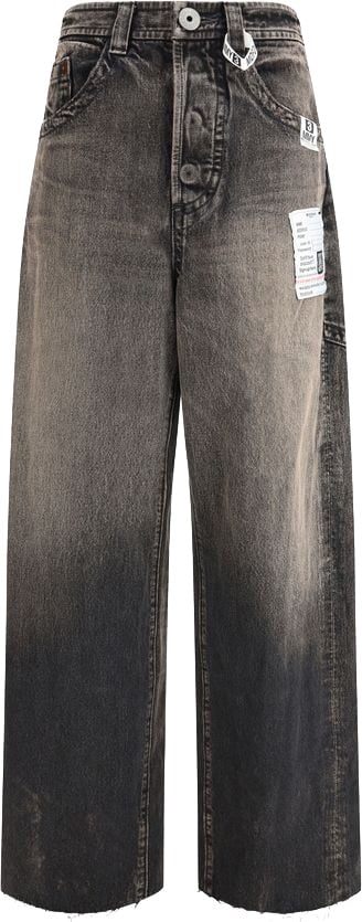 Maison Mihara Yasuhiro Black Cotton Jeans Denim Zwart
