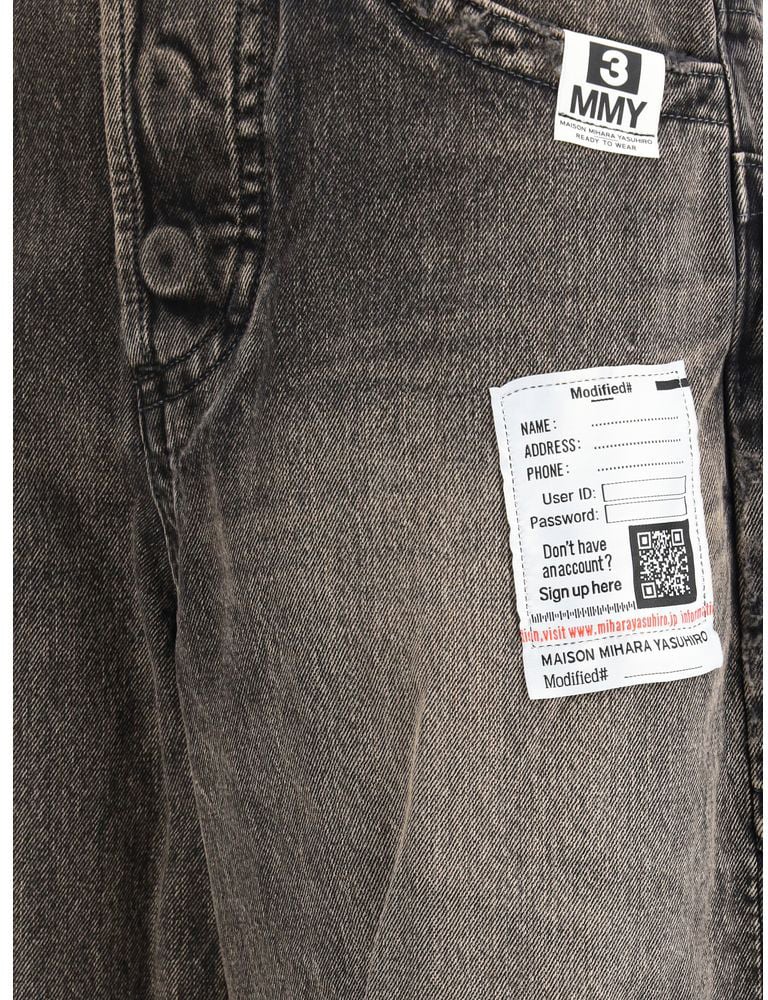 Maison Mihara Yasuhiro Black Cotton Jeans Denim Zwart