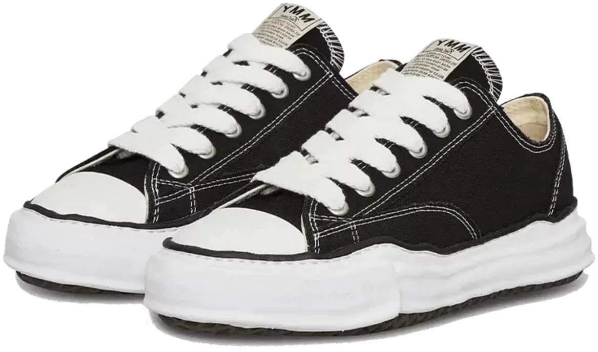 Maison Mihara Yasuhiro Maison Mihara Yasuhiro Peterson OG Sole Canvas Low Black Zwart