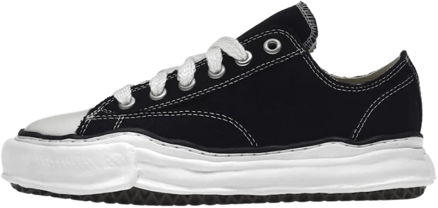 Maison Mihara Yasuhiro Maison Mihara Yasuhiro Peterson OG Sole Canvas Low Black Zwart