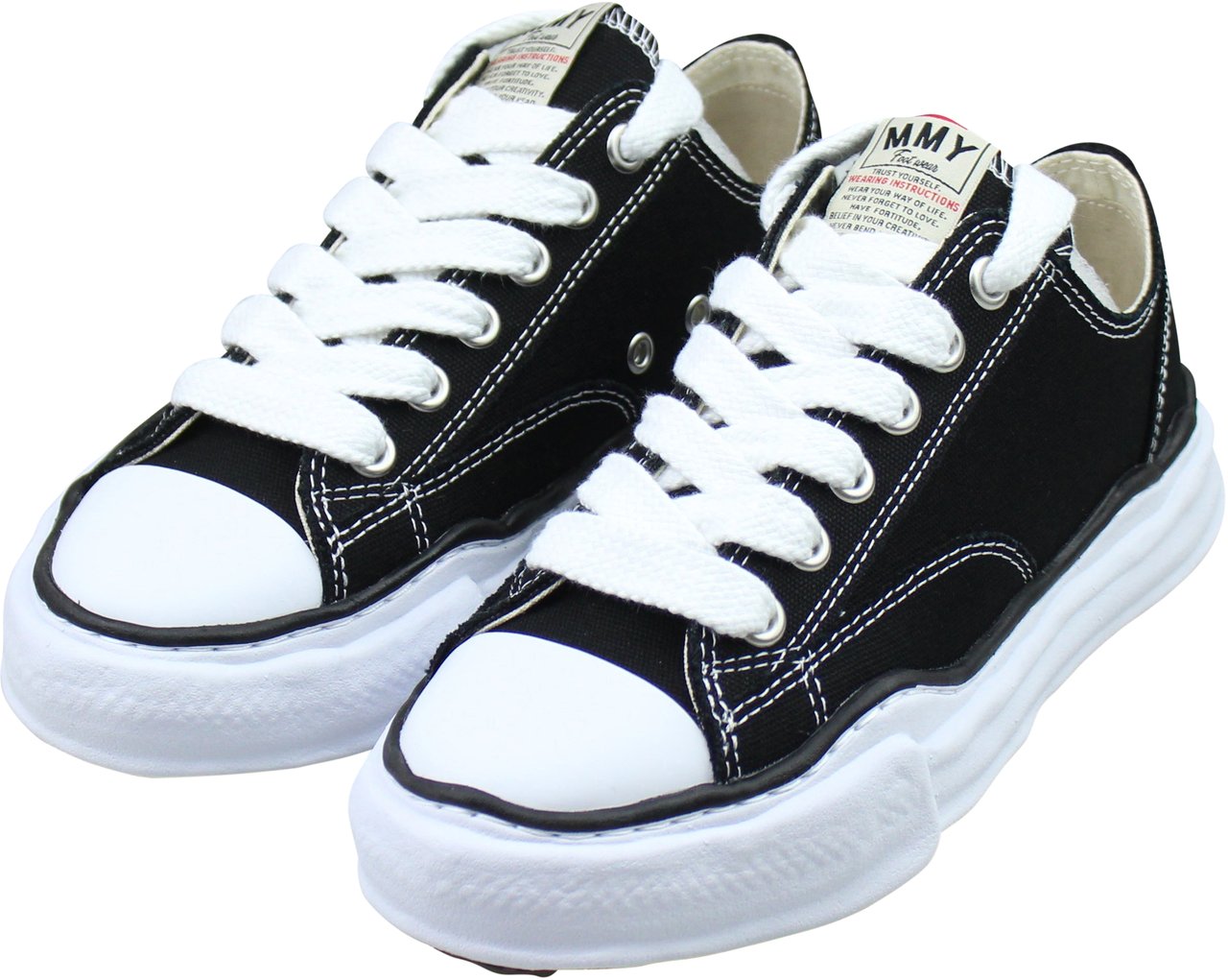 Maison Mihara Yasuhiro Maison Mihara Yasuhiro Peterson OG Sole Canvas Low 'Zwart' Zwart