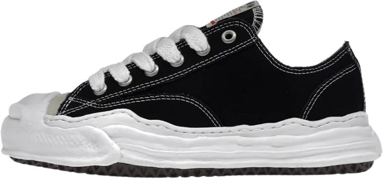 Maison Mihara Yasuhiro Maison Mihara Yasuhiro Hank OG Sole Canvas Low Black Zwart