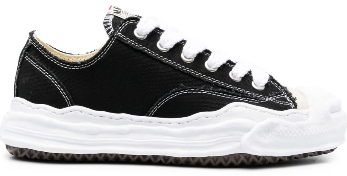 Maison Mihara Yasuhiro Hank Low Top Sneaker Black Zwart