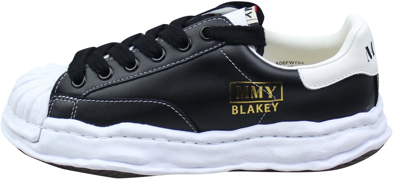 Maison Mihara Yasuhiro Maison Mihara Yasuhiro Blakey OG Sole Leather Low 'Black' Zwart