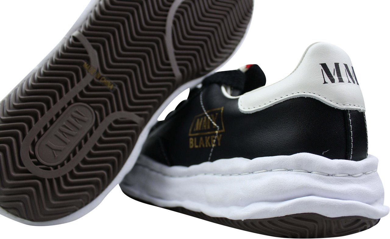 Maison Mihara Yasuhiro Maison Mihara Yasuhiro Blakey OG Sole Leather Low 'Black' Zwart