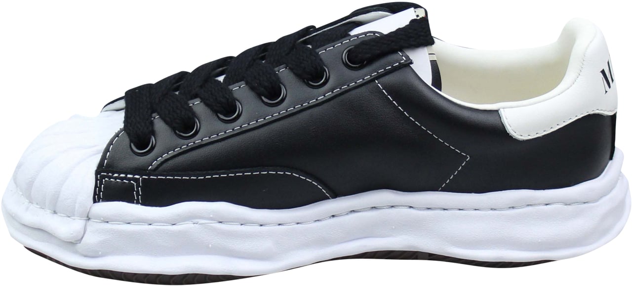 Maison Mihara Yasuhiro Maison Mihara Yasuhiro Blakey OG Sole Leather Low 'Black' Zwart