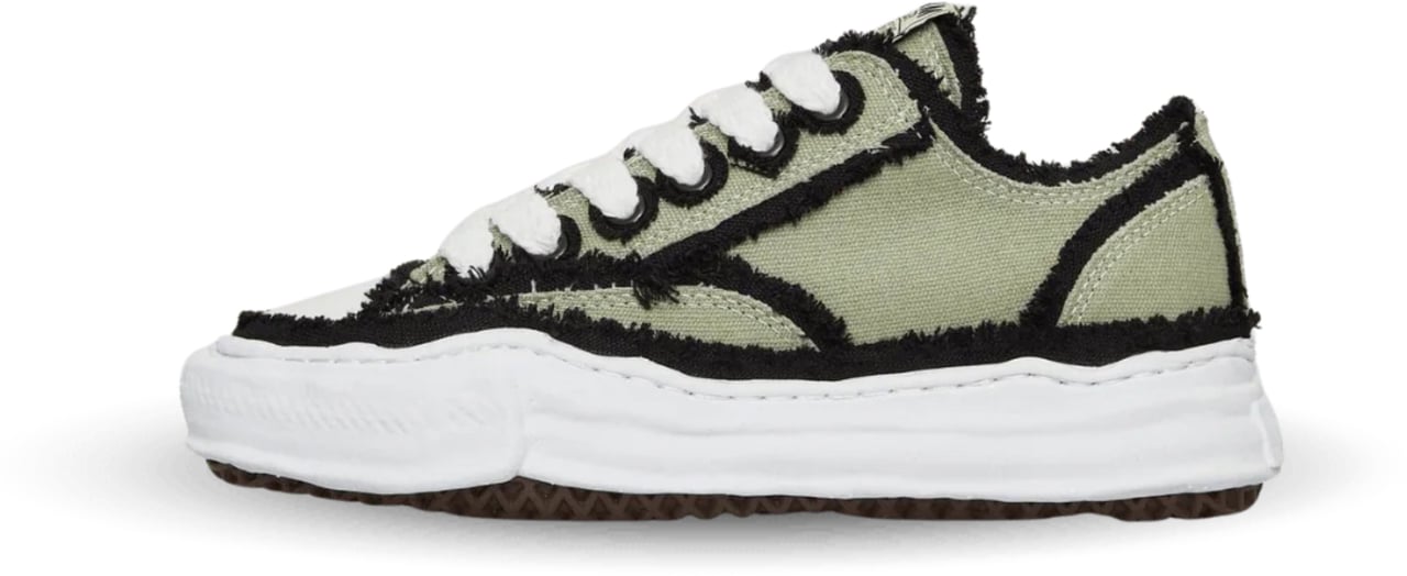 Maison Mihara Yasuhiro Maison Mihara Yasuhiro Peterson OG Sole Canvas Low Frayed Khaki Divers