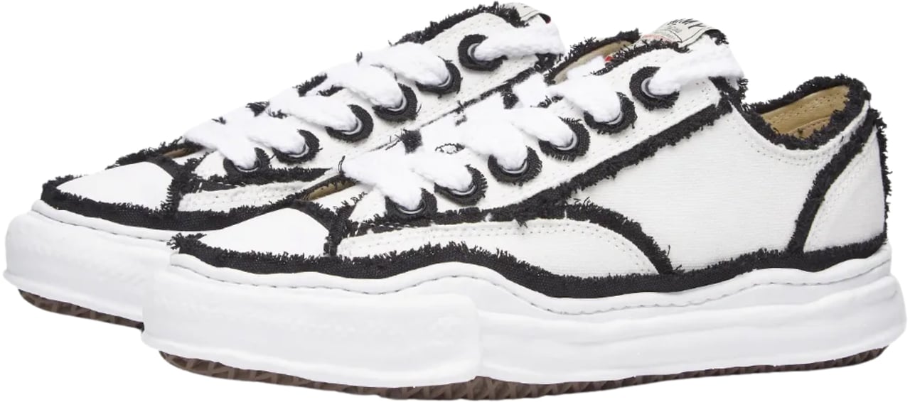 Maison Mihara Yasuhiro Maison Mihara Yasuhiro Peterson OG Sole Canvas Low Frayed White Black Divers