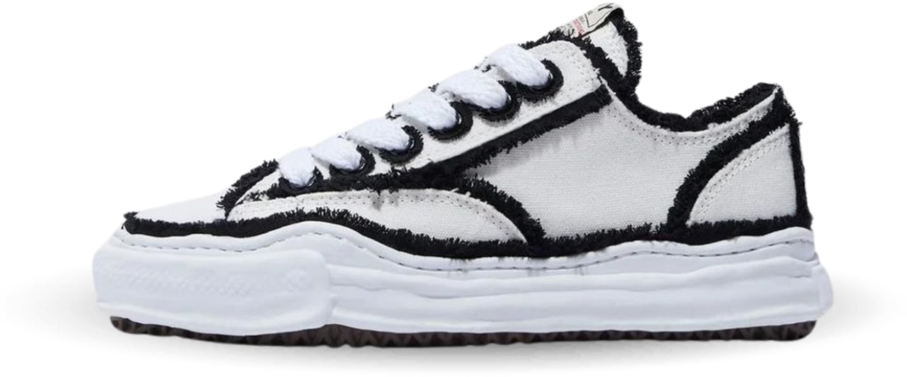 Maison Mihara Yasuhiro Maison Mihara Yasuhiro Peterson OG Sole Canvas Low Frayed White Black Divers