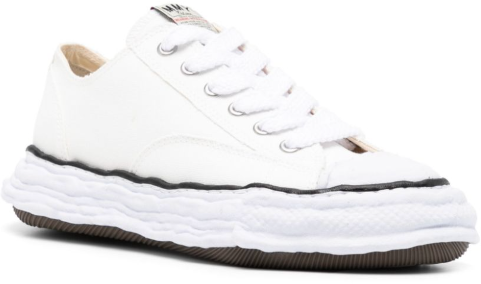 Maison Mihara Yasuhiro Peterson 23 Original Sole Canvas Low Top Sneaker White Wit