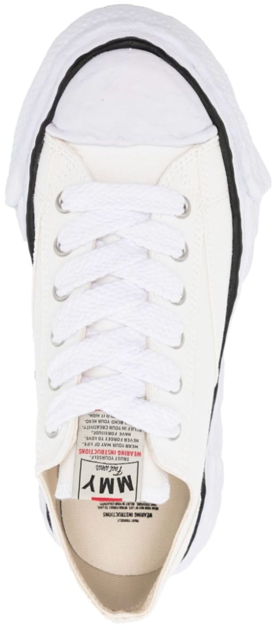 Maison Mihara Yasuhiro Peterson 23 Original Sole Canvas Low Top Sneaker White Wit