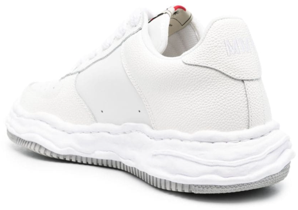 Maison Mihara Yasuhiro Wayne Low Original Sole Bascket Leather Low Top Sneaker White Wit