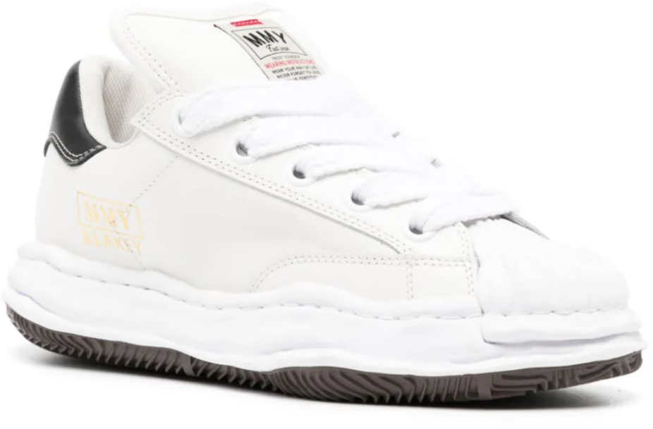 Maison Mihara Yasuhiro Blakey Original Sole Leather Puffer Low Top Sneaker White Wit