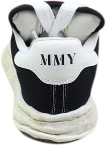 Maison Mihara Yasuhiro Maison Mihara Yasuhiro Canvas Low Distressed Midsole 'Black/White' Zwart