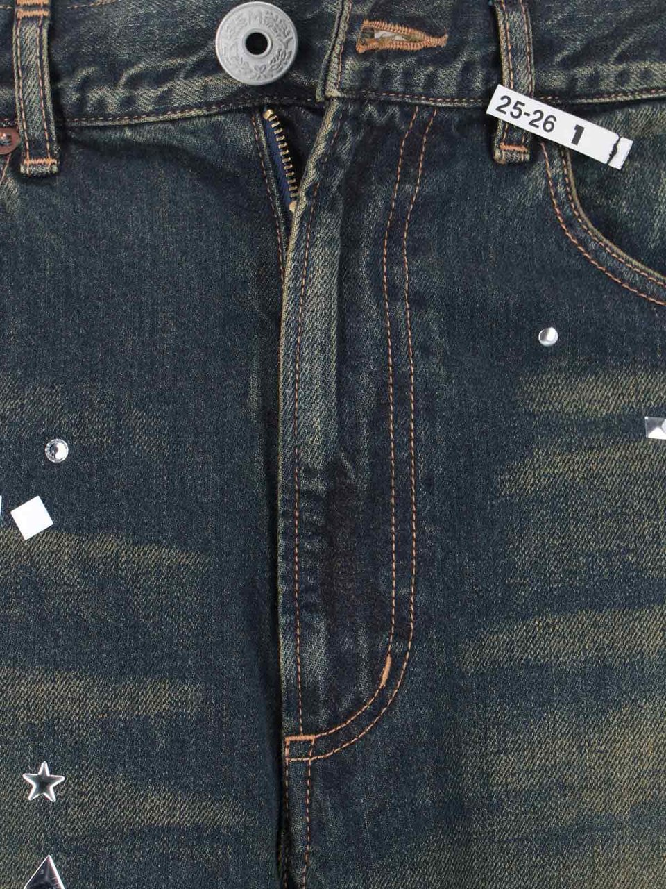 Maison Mihara Yasuhiro Straight-Leg Blue Cotton Denim Jeans Blauw