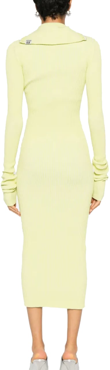 Maison Mihara Yasuhiro Rib Dress Yellow Geel