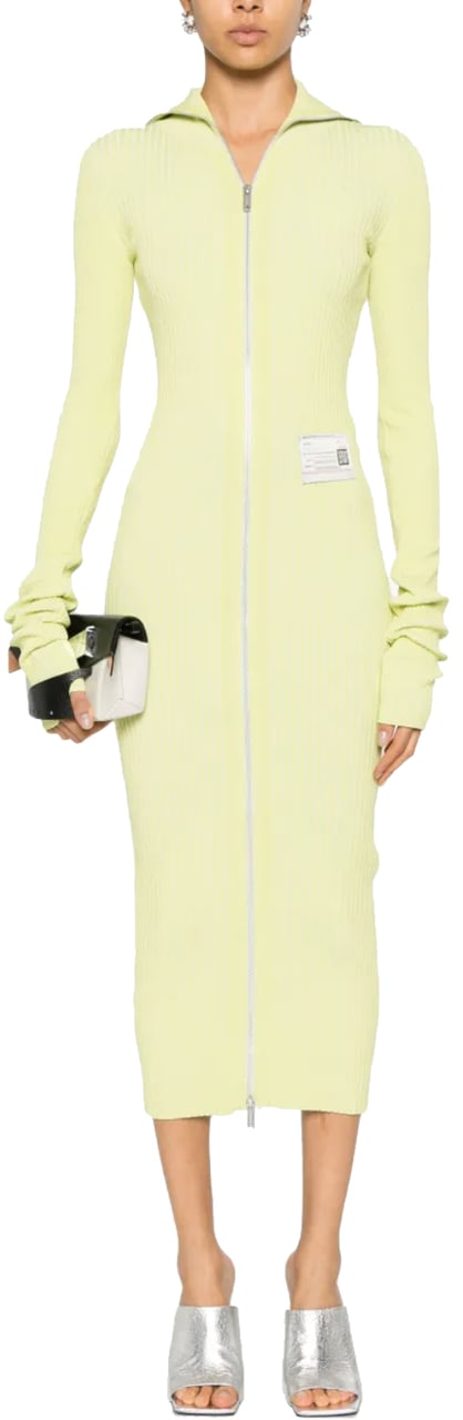 Maison Mihara Yasuhiro Rib Dress Yellow Geel