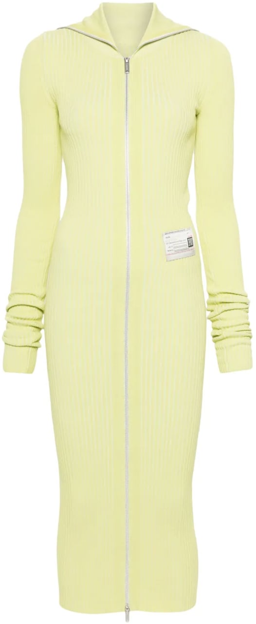Maison Mihara Yasuhiro Rib Dress Yellow Geel