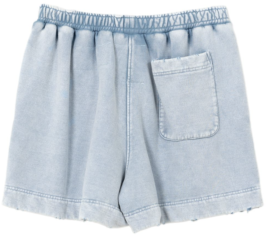 Maison Mihara Yasuhiro Bleached Shorts Blue Blauw