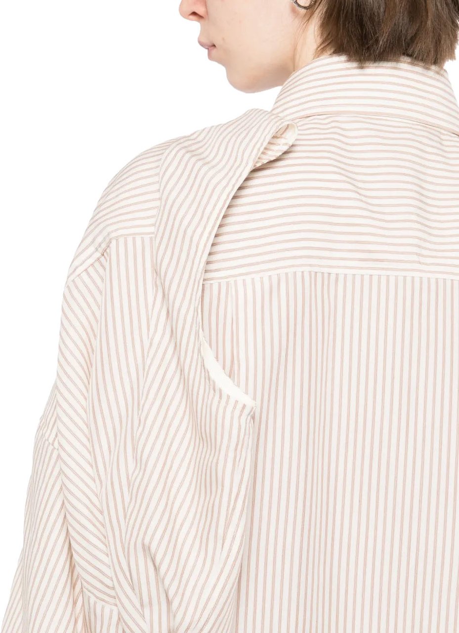Maison Mihara Yasuhiro W Sleeve Shirts Dress Beige Beige