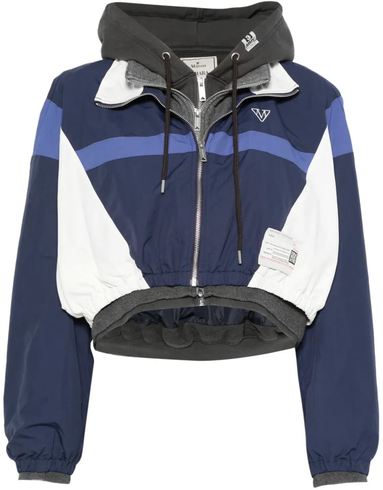 Maison Mihara Yasuhiro Triple Layerd Nylon Parka Navy Blauw